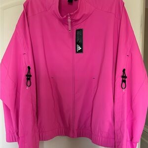 Adidas Pink Utility Jacket Lightweight Windbreaker